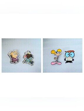 5/$25 90's Nostalgia Dexter's Laboratory and Angry Beavers Pins